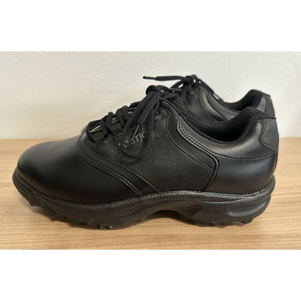 FootJoy GreenJoys Black Men 7.5 W Golf Shoes Spiked Cleats Wide Brogue